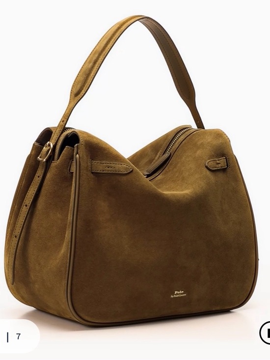 Polo Ralph Lauren Handbags - Polo ID Suede Satchel (BNWT)